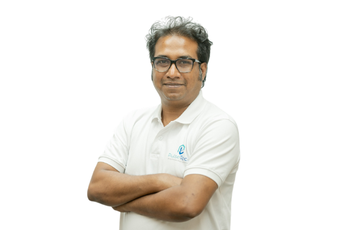 Portrait of Leemon Chandra, Chief Technology Officer at PulseTech